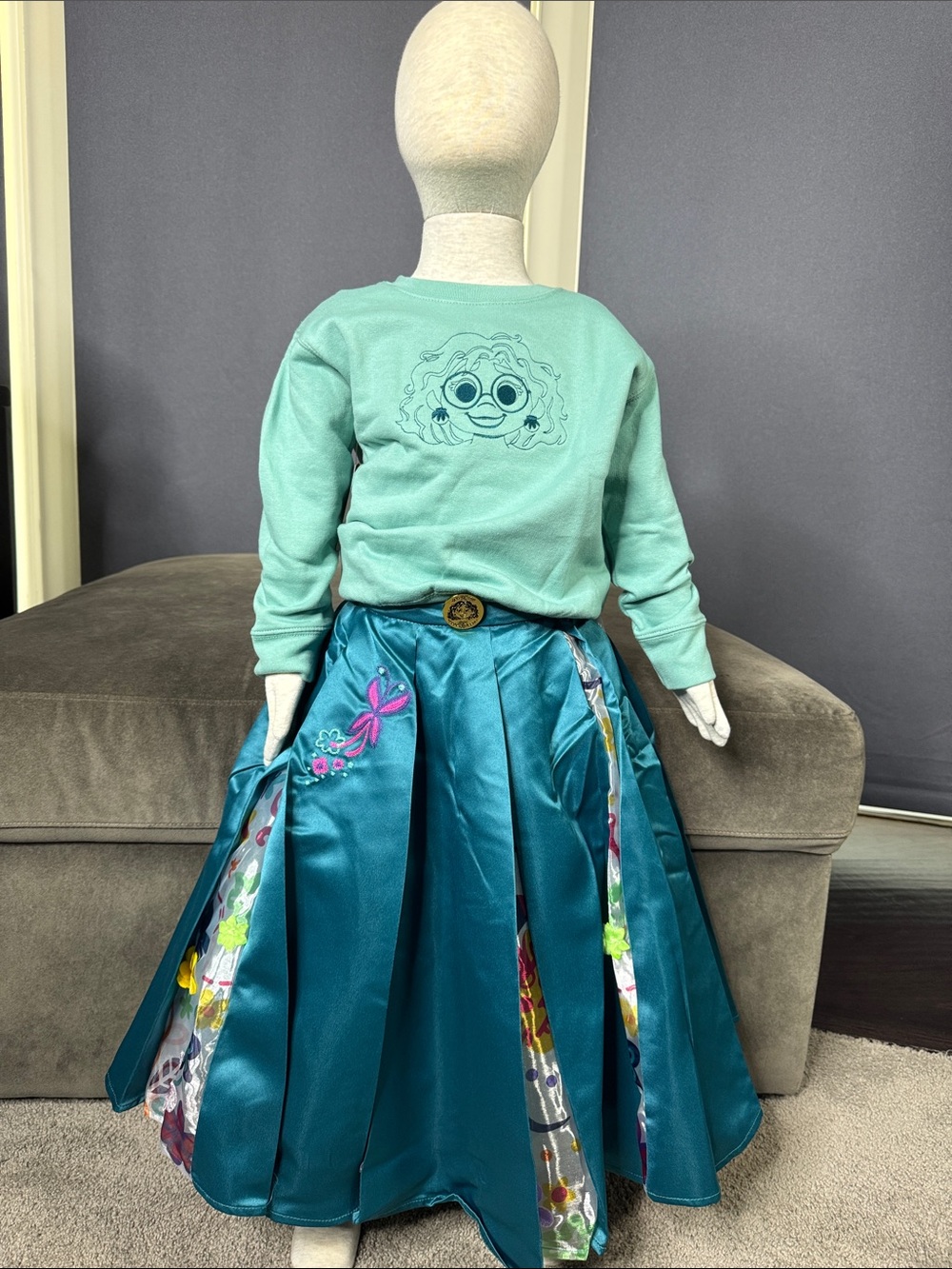 Disney Encanto x CAMP Exclusive Mirabel Costume Twirl Skirt RARE Size S 4/6 NEW